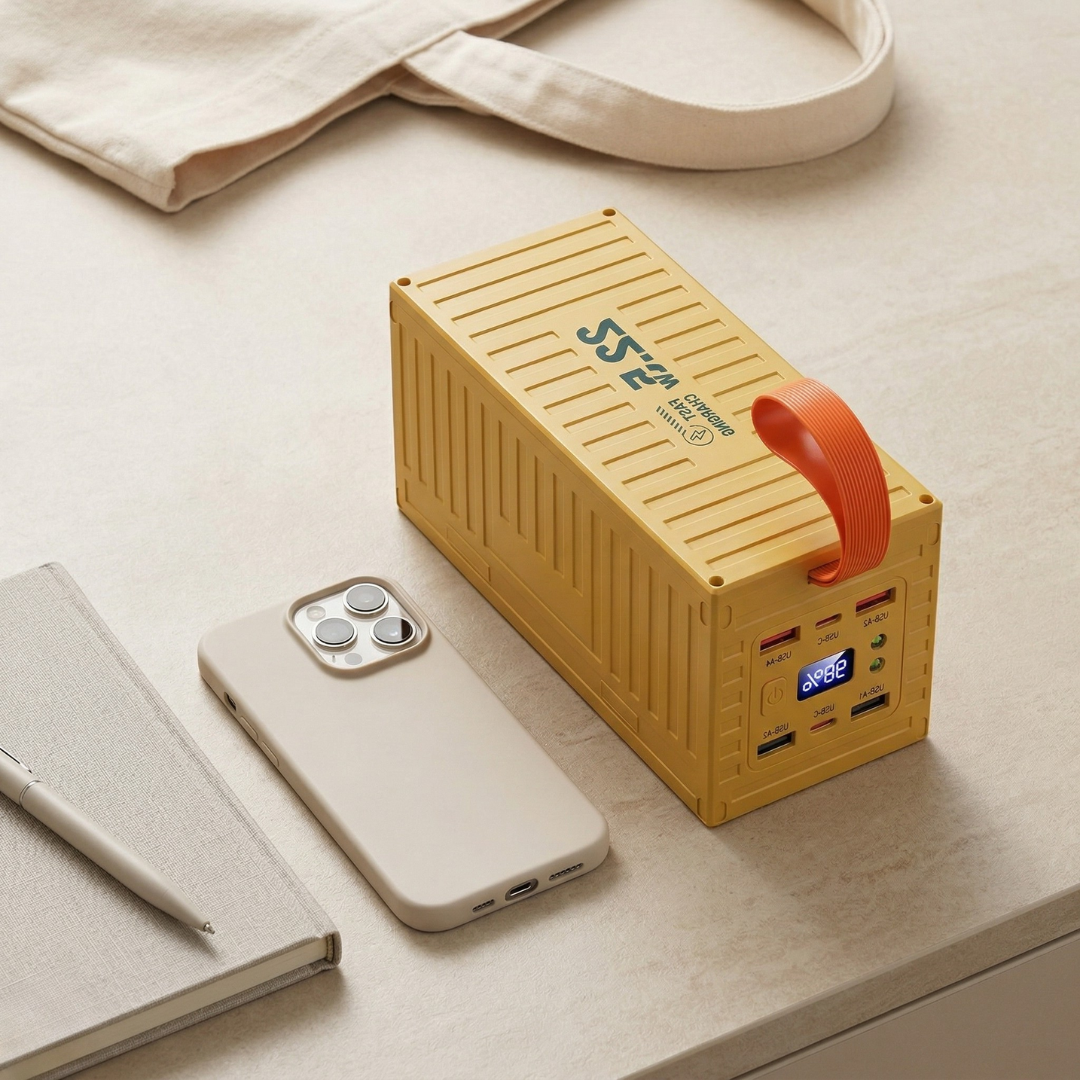 Powerbank 60000mAh — wyświetlacz cyfrowy, Power Delivery 22.5W, Quick Charge 3.0