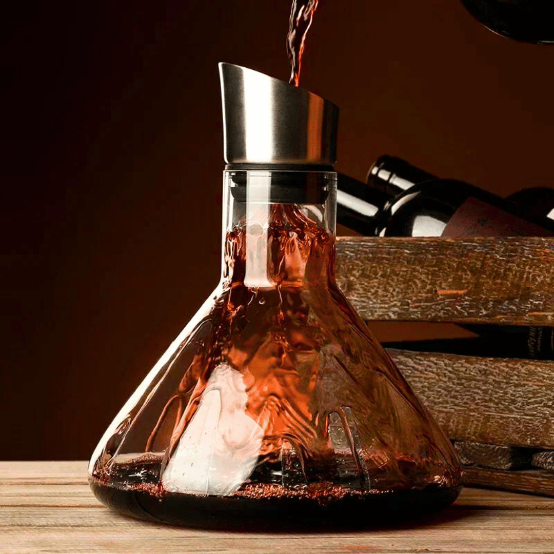 Iceberg Wine Decanter — Crystal Glass, 12-Channel Aeration
