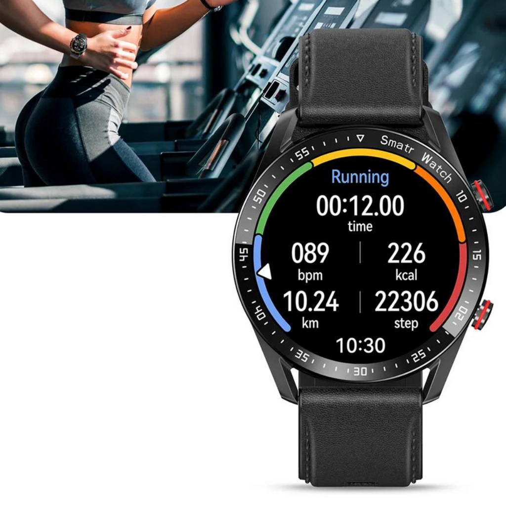 Luxus-Smartwatch — Bluetooth-Lautsprecher & Fitness-Tracking