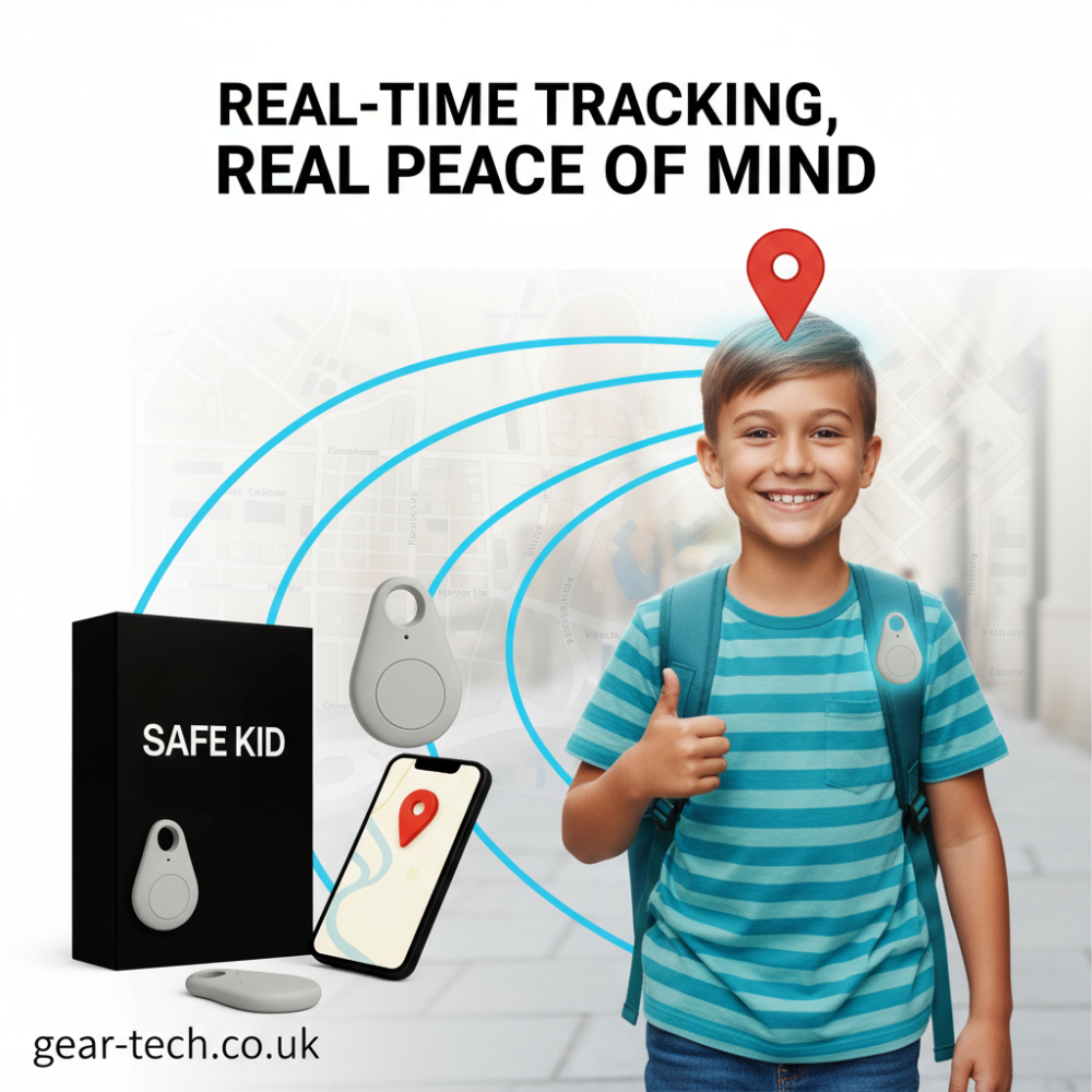 GPS-bagagetracker — waterdicht, live locatie, SOS-alarm