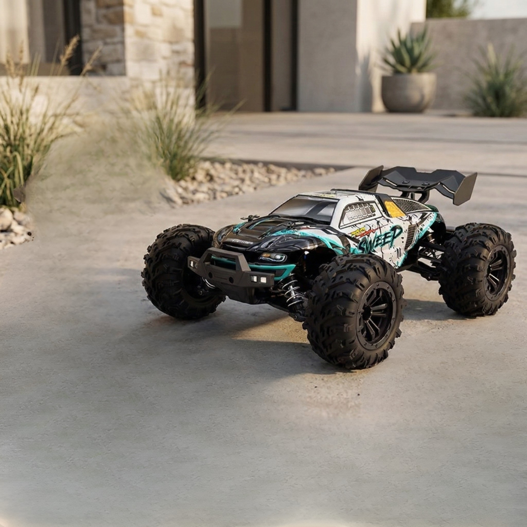 Skala 1:16 4WD-RC-lastbil — kraftfuld motor, tophastighed på op til 70 Kmh