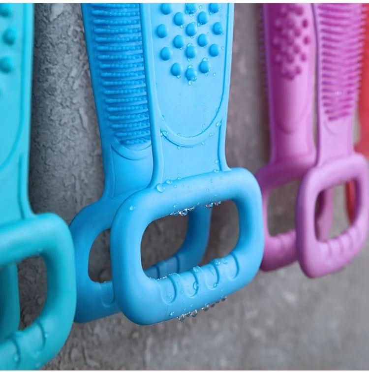AuraFlex Silicone Body Scrub Brush — Gentle Exfoliating & Circulation Massager