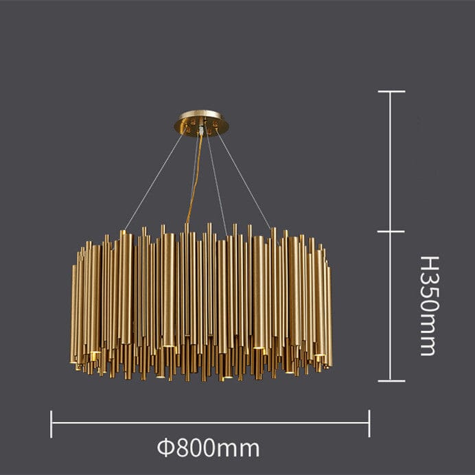 Gilded Nest Chandelier — Elaborate Design and Rich Gold Finish