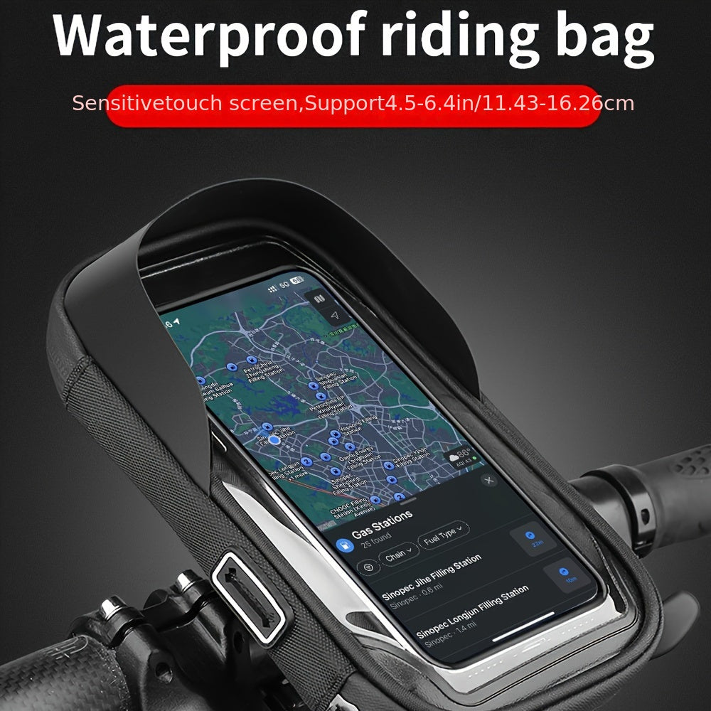 Waterdichte telefoonhouder voor fiets en motor — 360° draaibaar
