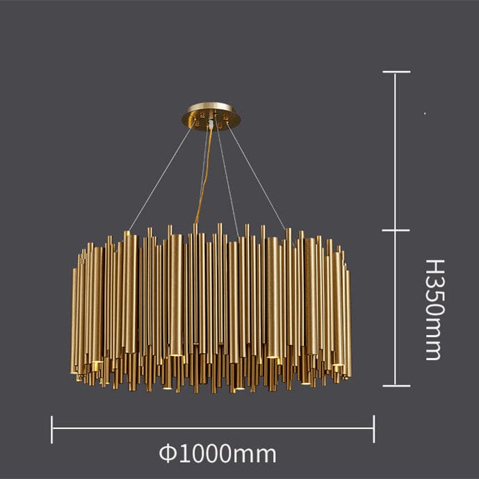 Gilded Nest Chandelier — Elaborate Design and Rich Gold Finish