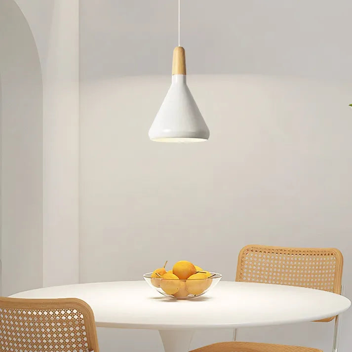 Lumiere Macaron-Inspired Conical Metal Pendant Light