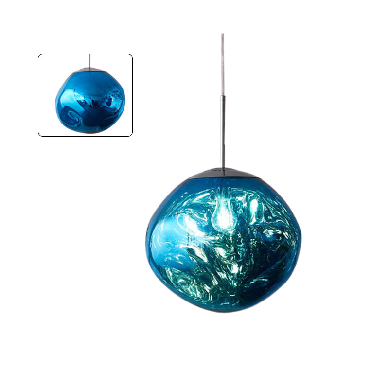 Abażurowa lampa wisząca z akrylu Melt Design - ściemnialna, ciepłe białe światło LED