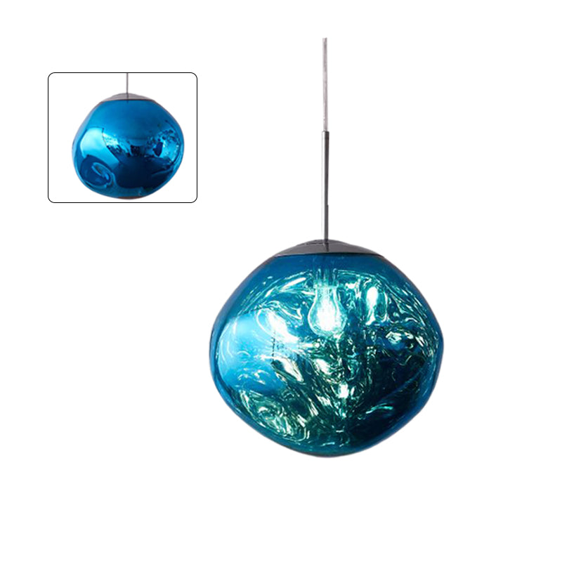 Abażurowa lampa wisząca z akrylu Melt Design - ściemnialna, ciepłe białe światło LED