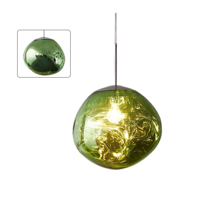 Abażurowa lampa wisząca z akrylu Melt Design - ściemnialna, ciepłe białe światło LED