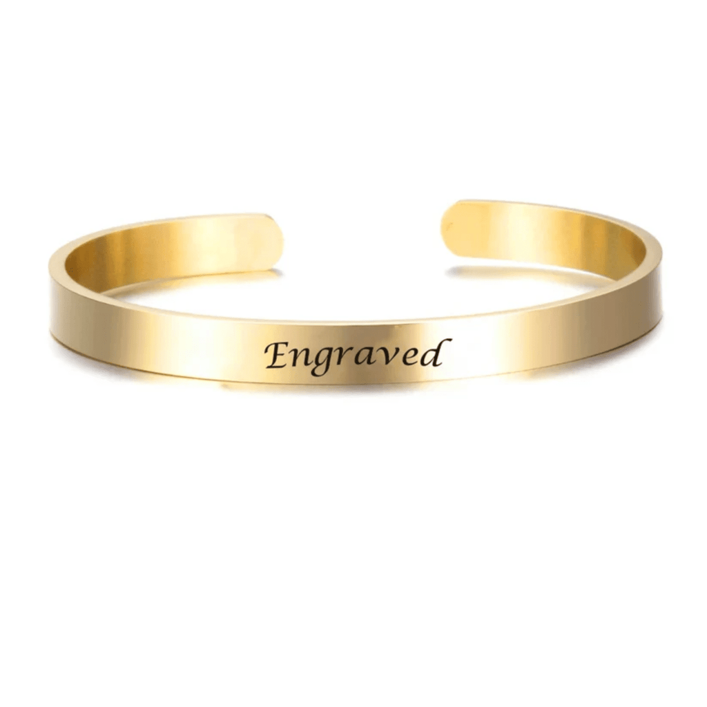 Bracelet en acier inoxydable gravé personnalisé AureaLink