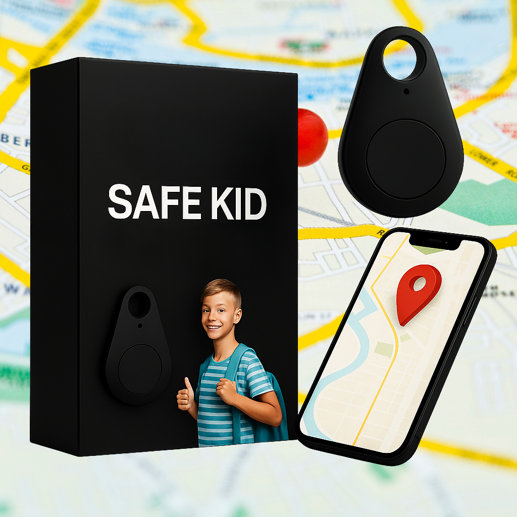 GPS-bagagetracker — waterdicht, live locatie, SOS-alarm