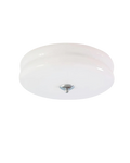 Lámpara de techo Art Déco — Beige, detalle cromado, luz cálida