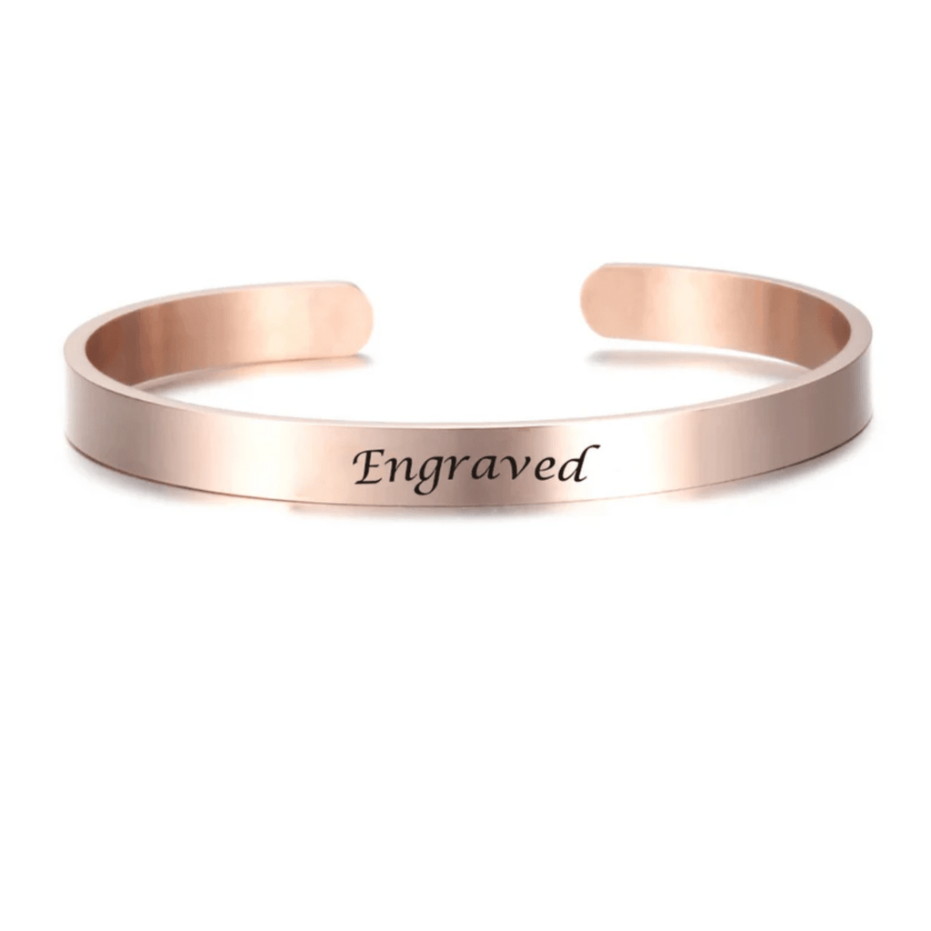 Bracelet en acier inoxydable gravé personnalisé AureaLink