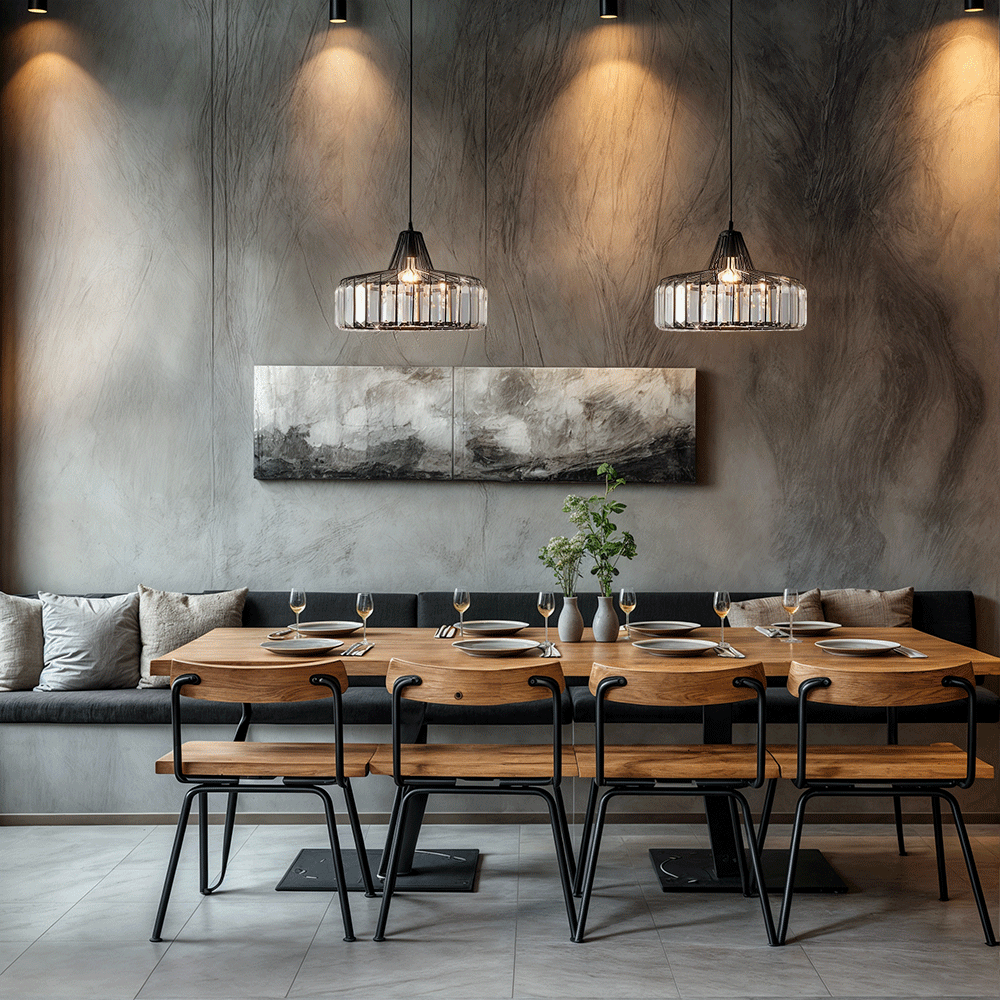 Lyra Prismatic Crystal Ceiling Pendant Light