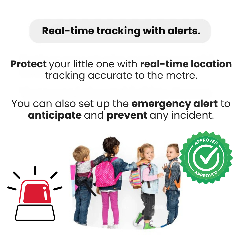 GPS-bagagetracker — waterdicht, live locatie, SOS-alarm