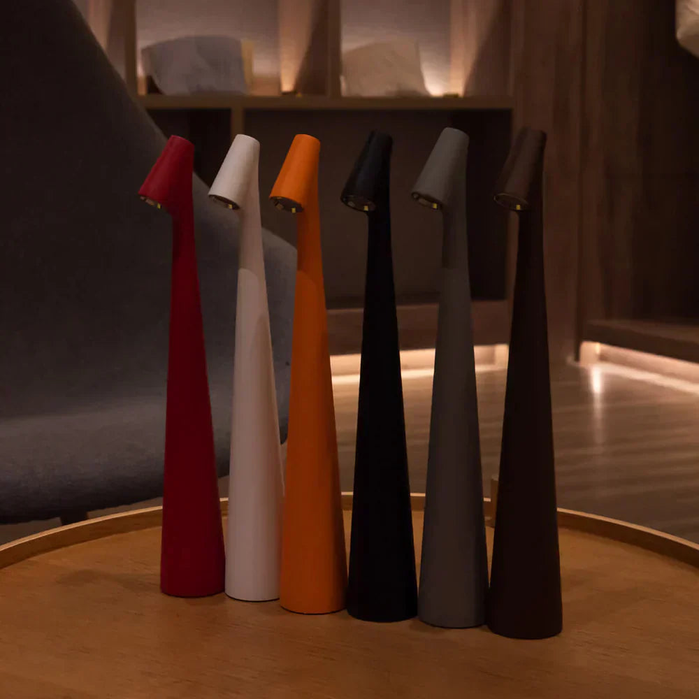 Nordic Wireless LED Table Lamp — Cord-Free Directed Beam