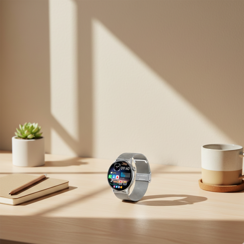 Smartwatch AMOLED impermeable para mujer, con interfaz de llamadas por Bluetooth