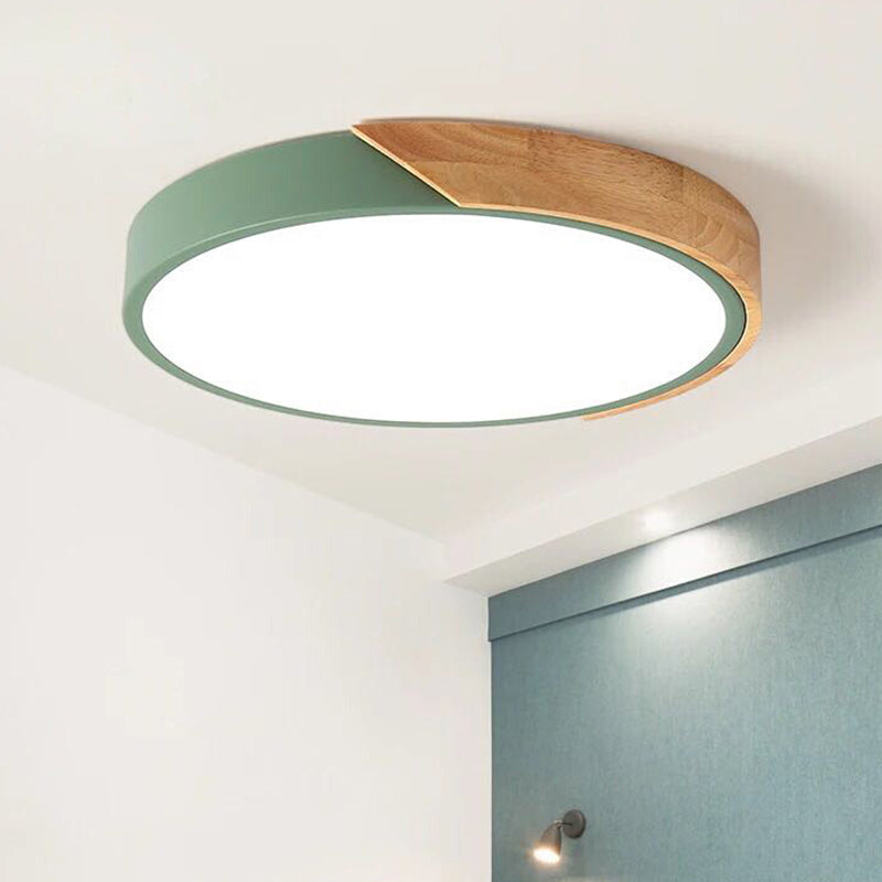 Moderne runde LED-Deckenleuchte aus Acryl — 7 Farben, 4 Größen