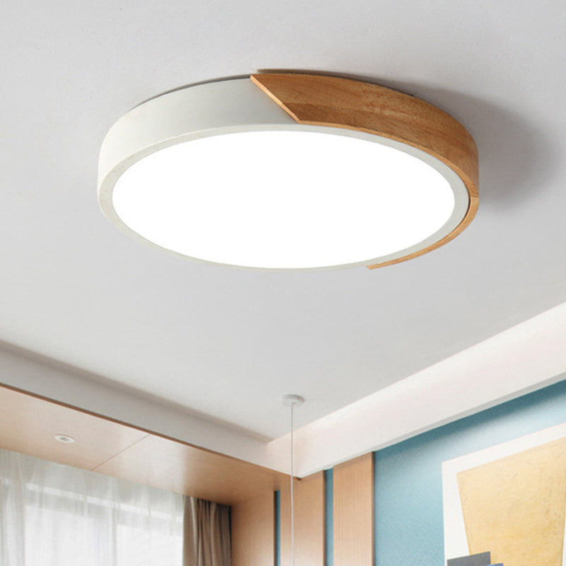 Moderne runde LED-Deckenleuchte aus Acryl — 7 Farben, 4 Größen
