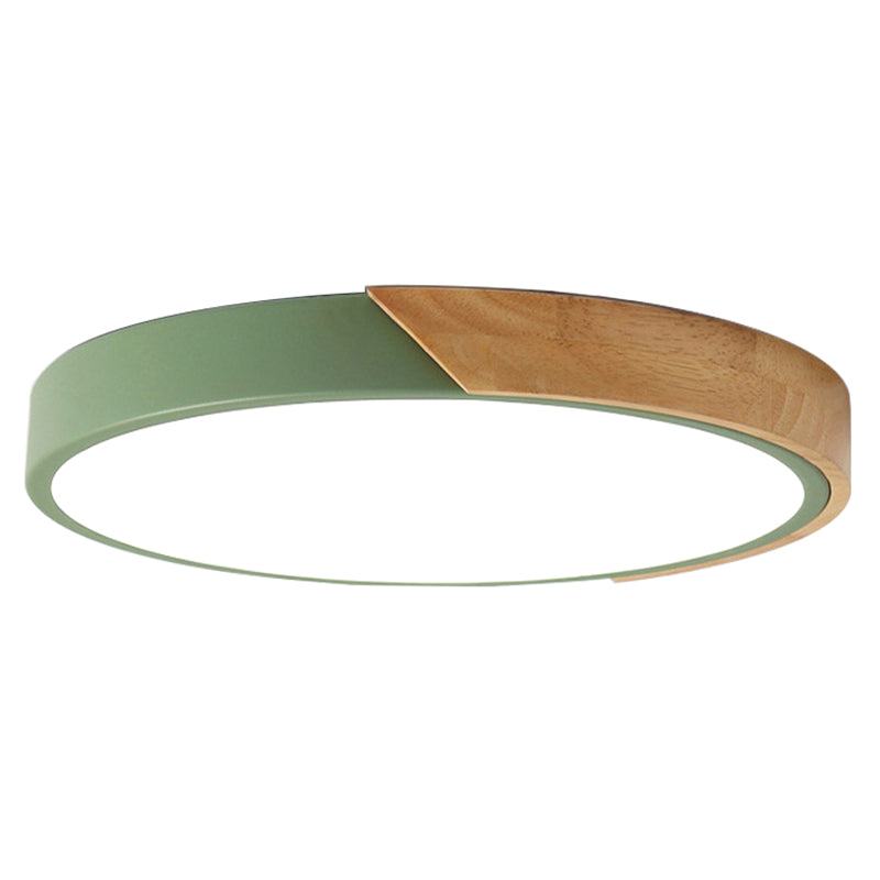 Moderne runde LED-Deckenleuchte aus Acryl — 7 Farben, 4 Größen
