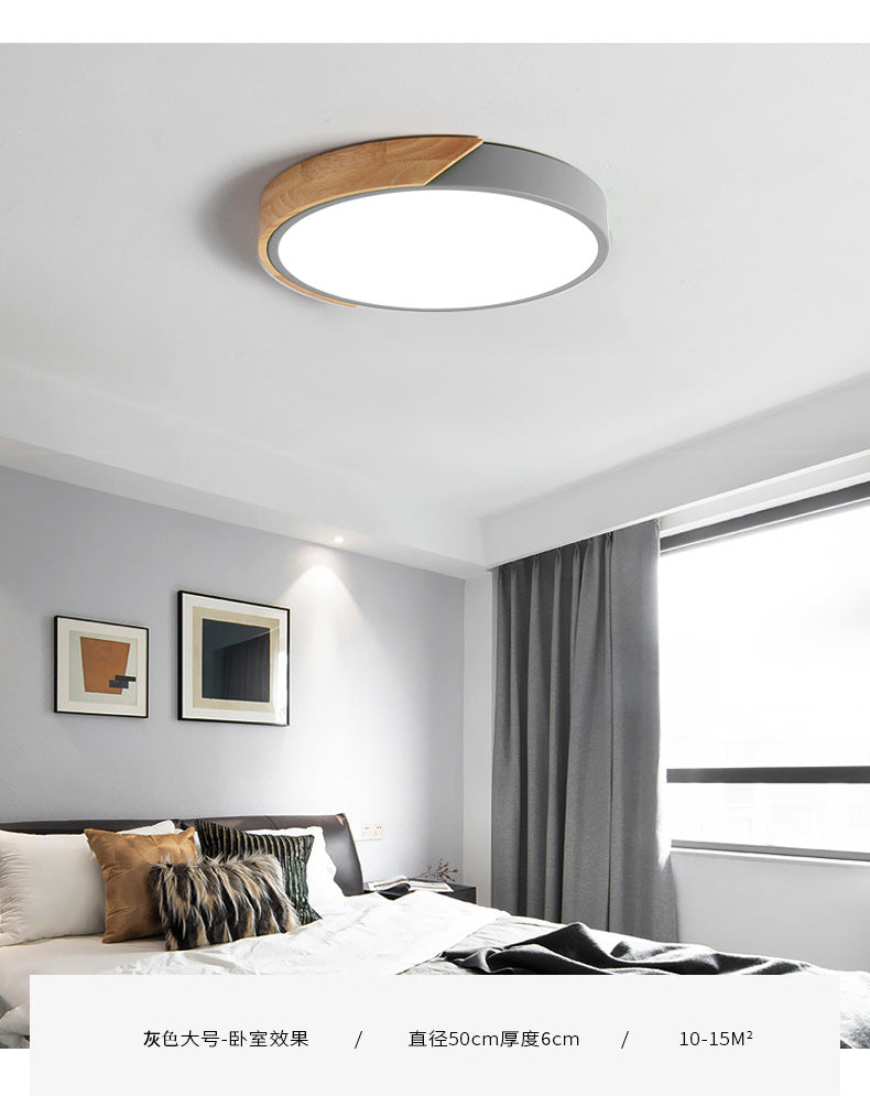 Moderne runde LED-Deckenleuchte aus Acryl — 7 Farben, 4 Größen