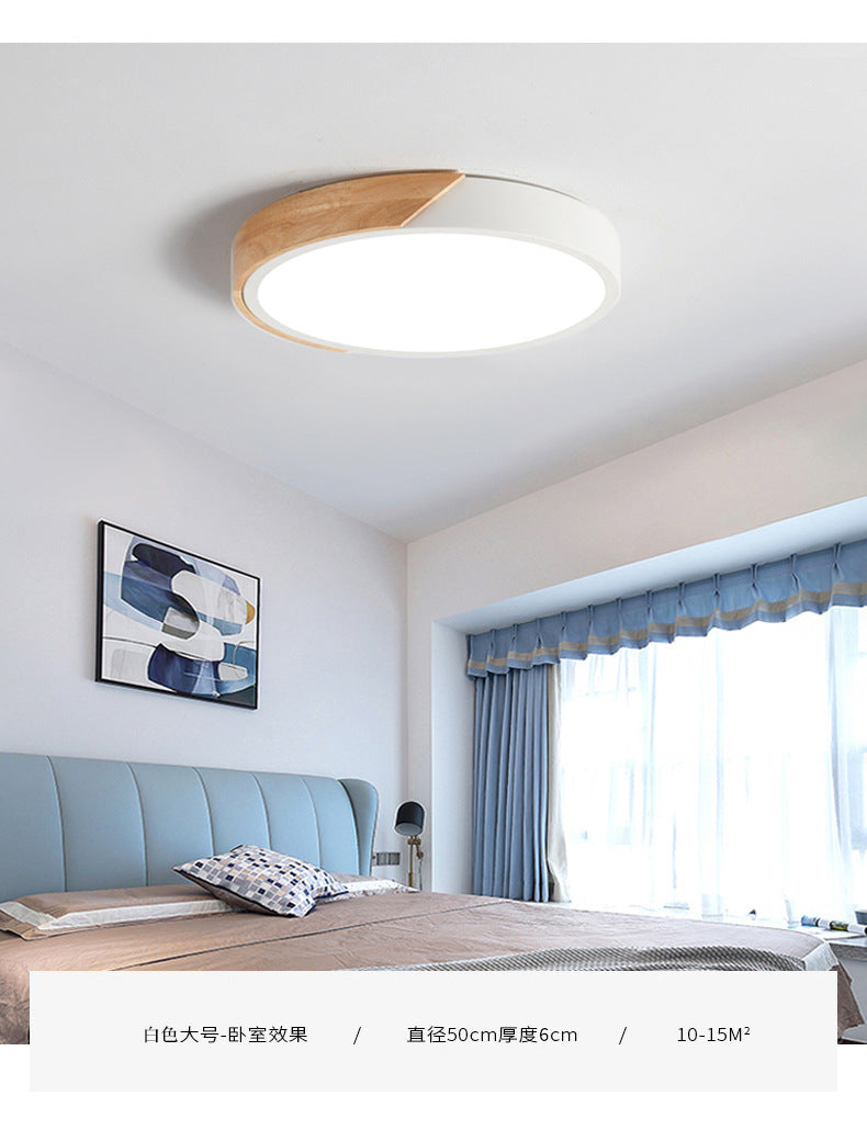 Moderne runde LED-Deckenleuchte aus Acryl — 7 Farben, 4 Größen