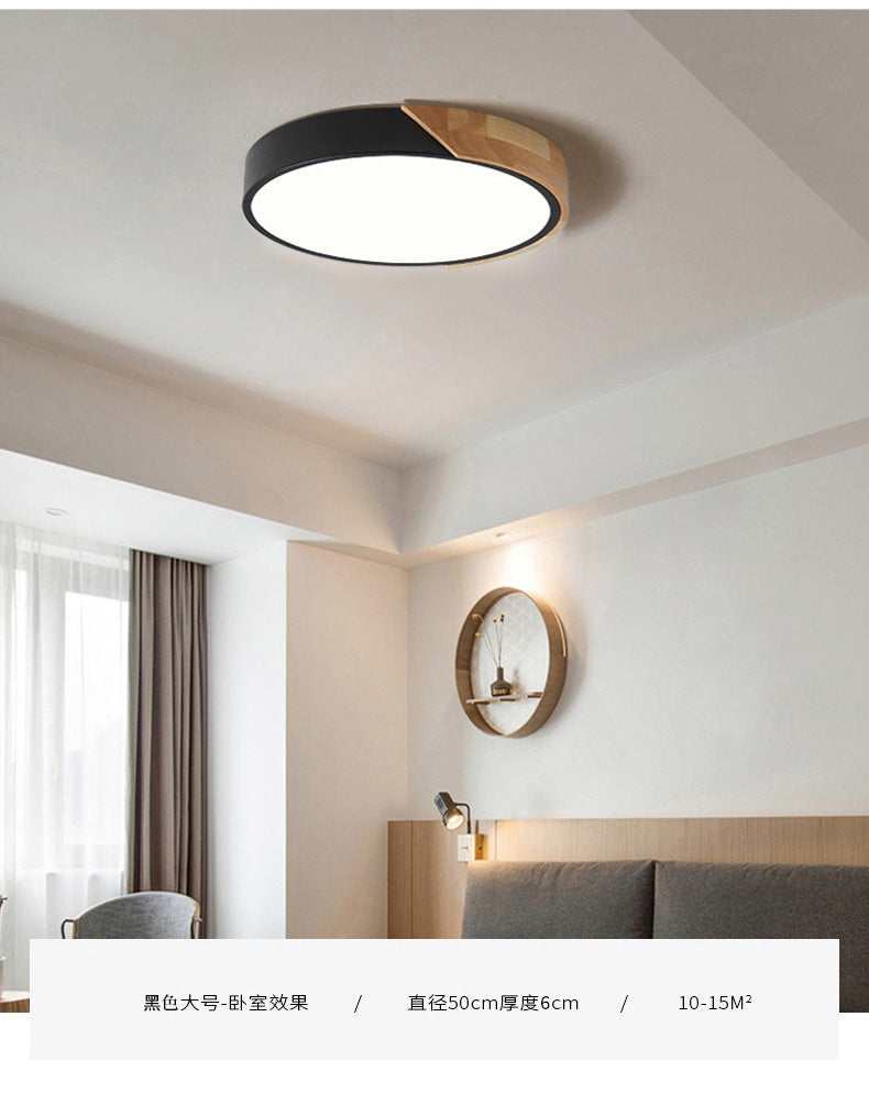 Moderne runde LED-Deckenleuchte aus Acryl — 7 Farben, 4 Größen