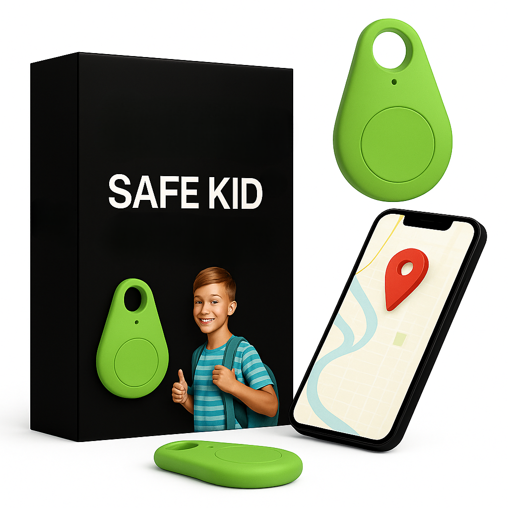 GPS-bagagetracker — waterdicht, live locatie, SOS-alarm