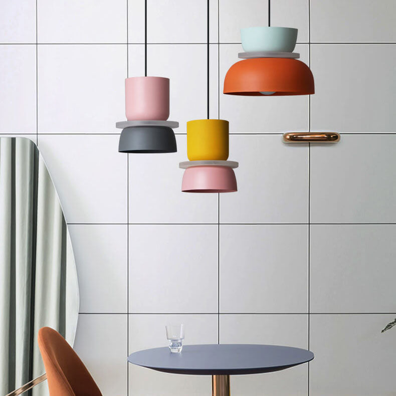 Macaron Acrylic Dome Pendant Light LED E27 12W - Wildoxy