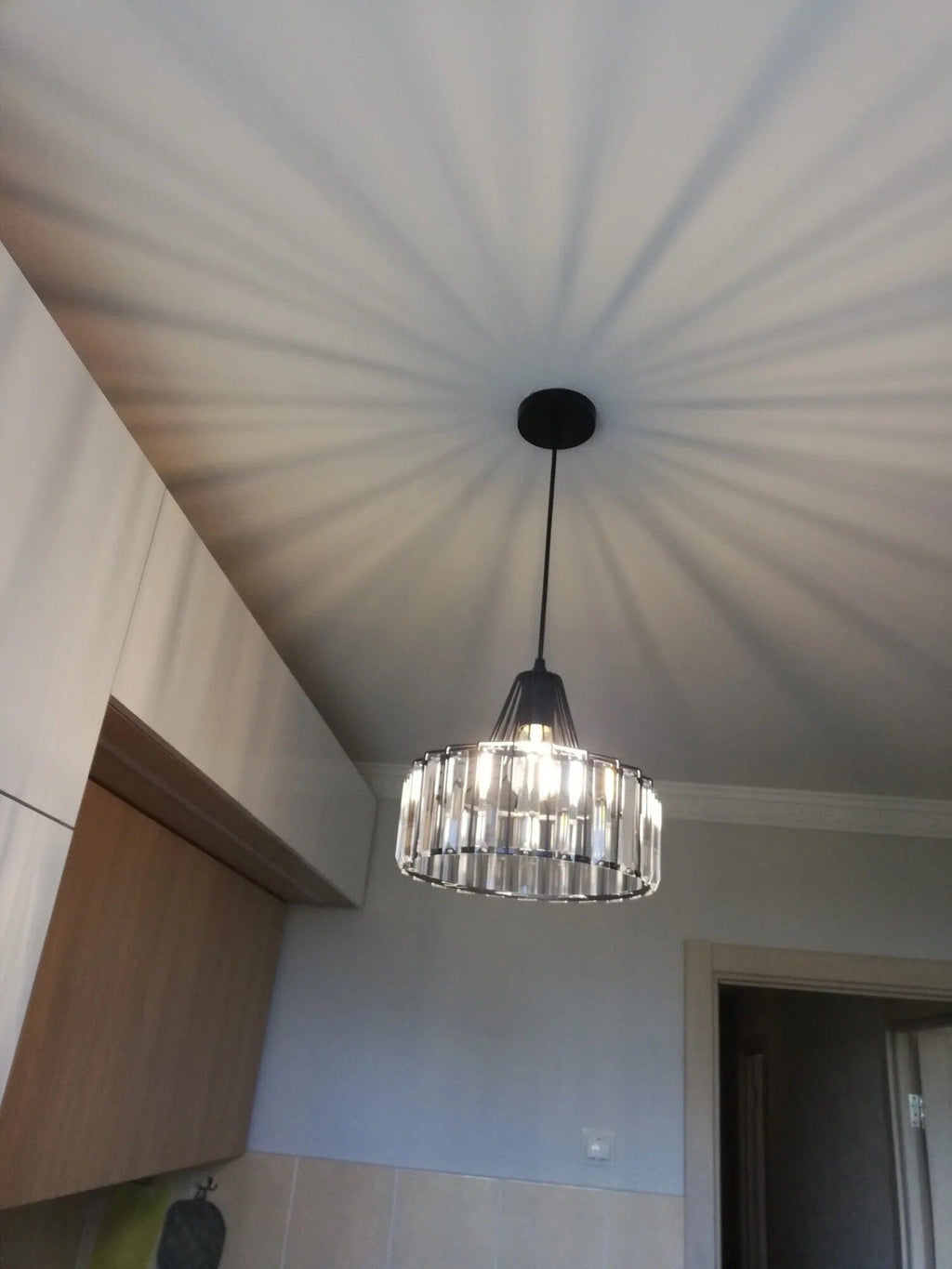 Lyra Prismatic Crystal Ceiling Pendant Light
