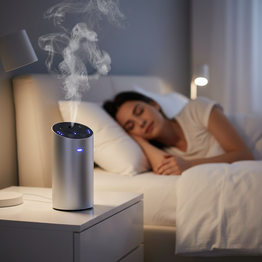 Difusor de aromas portátil inalámbrico — Batería recargable y cobertura para habitaciones pequeñas