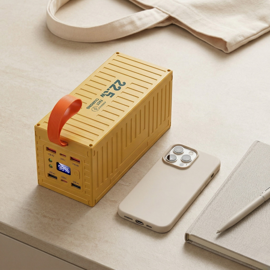 Powerbank 60000mAh — wyświetlacz cyfrowy, Power Delivery 22.5W, Quick Charge 3.0