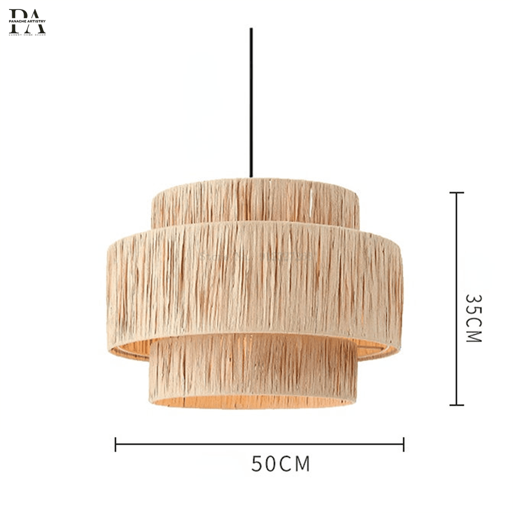 Solara Weave Pendant Light — Handcrafted Natural Rattan