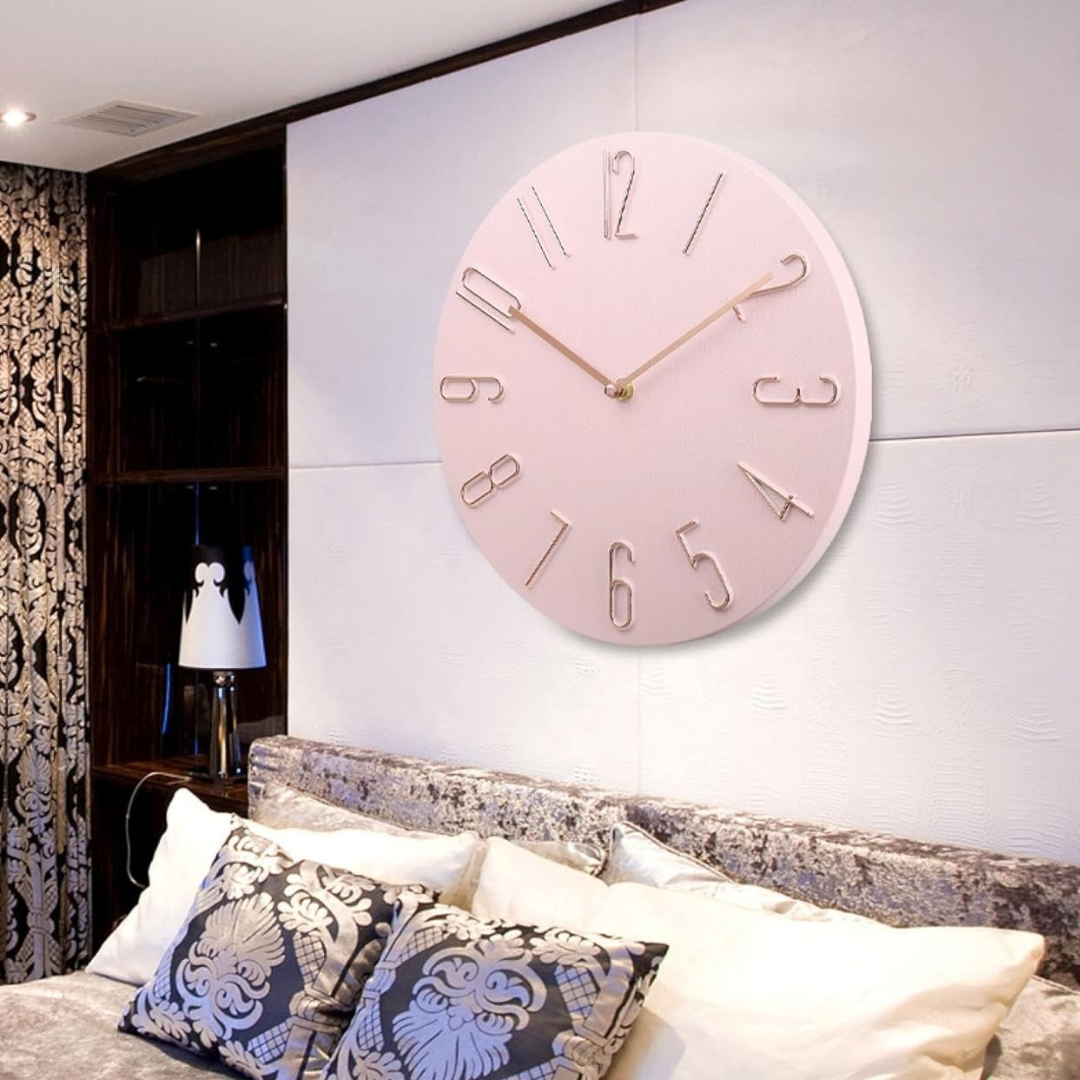 Minimalist Wall Clock Ø30 cm — Silent Quartz Mechanism