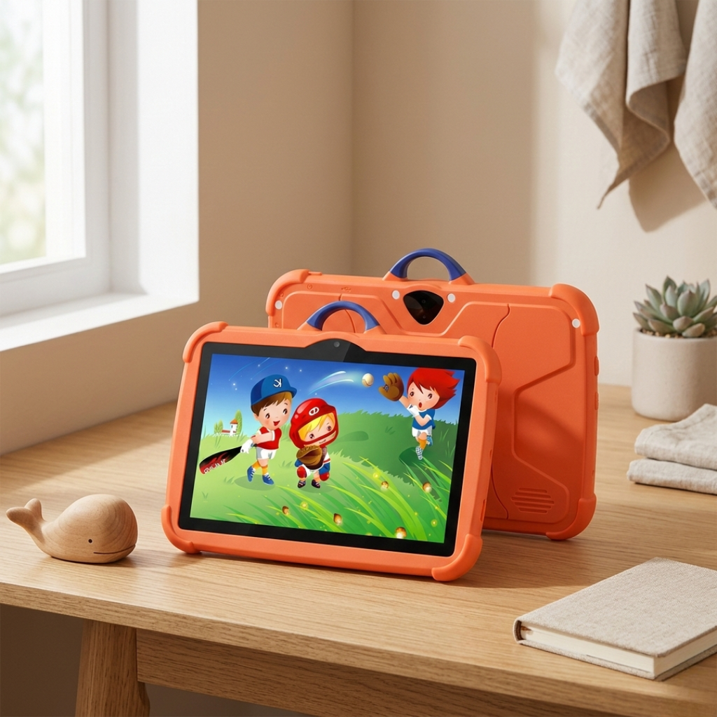 טאבלט PC חינוכי לילדים — צג בגודל 7 אינץ', Android 13, מעבד מרובע ליבות, אחסון בנפח 64GB