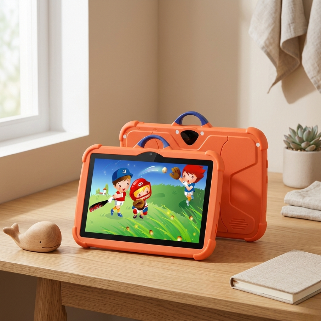טאבלט PC חינוכי לילדים — צג בגודל 7 אינץ', Android 13, מעבד מרובע ליבות, אחסון בנפח 64GB