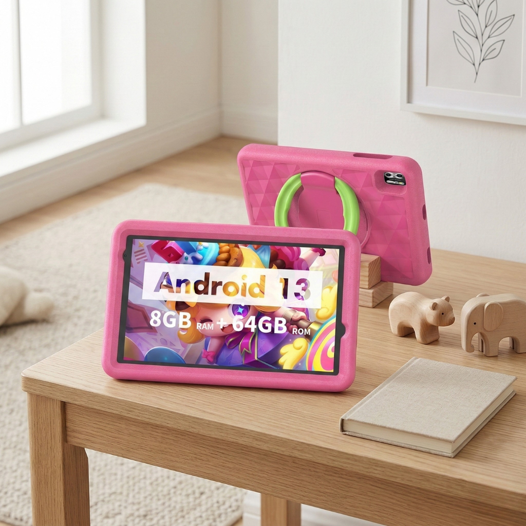 Tableta Android de 8 pulgadas — 8GB de RAM, 64GB de almacenamiento, cámaras duales