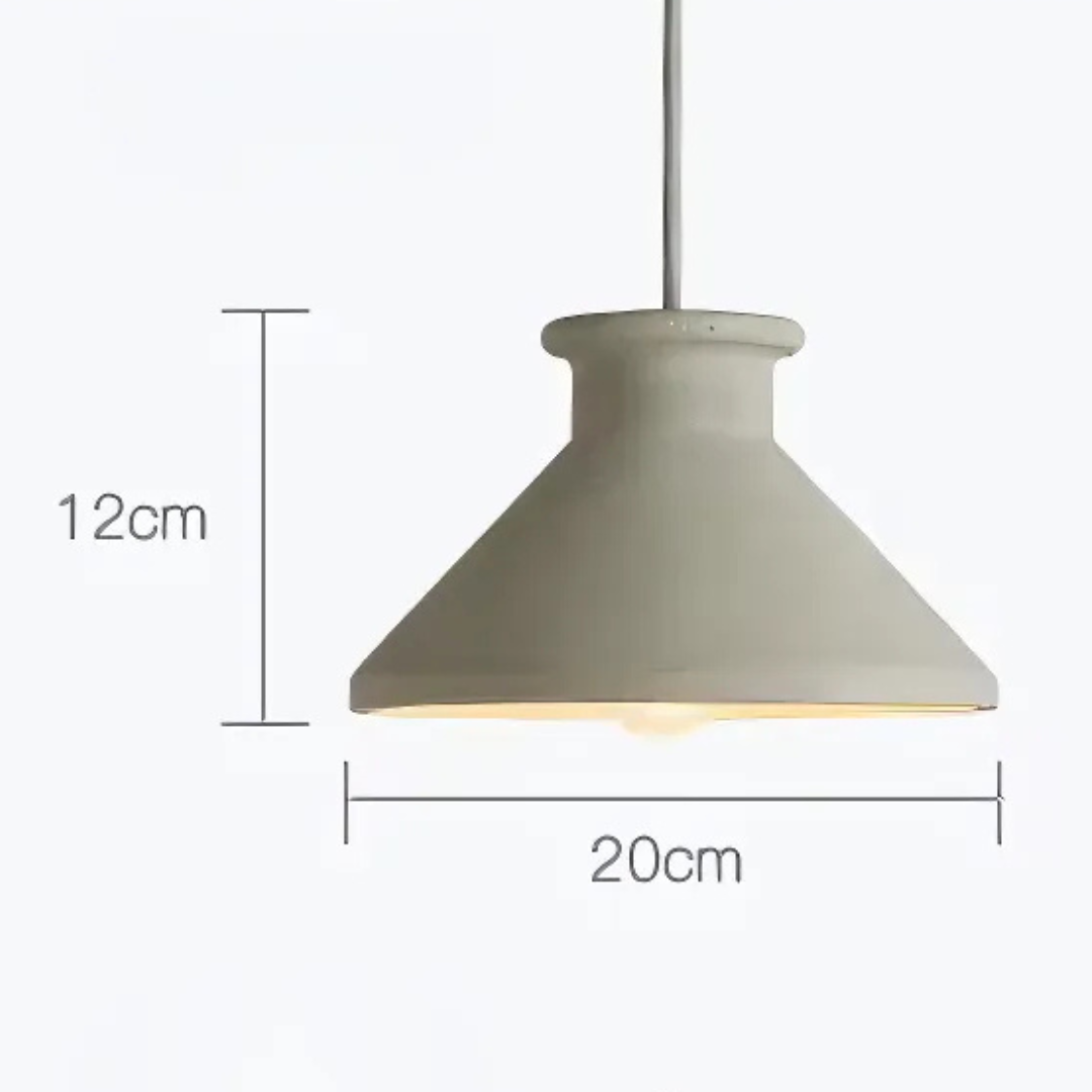 NovaCrest Cement Pendant Light Series — Touch Switch, Integrated Warm White LED