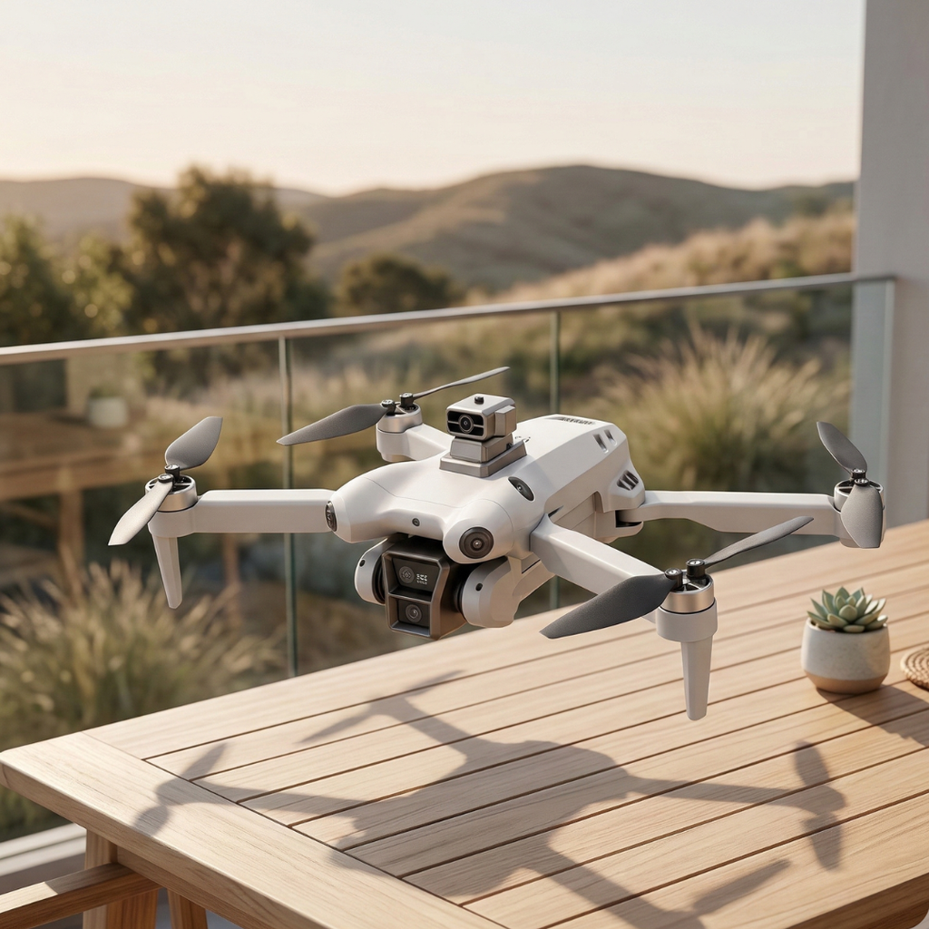 Dron con cámara dual 8K — Sistema automatizado para evitar obstáculos