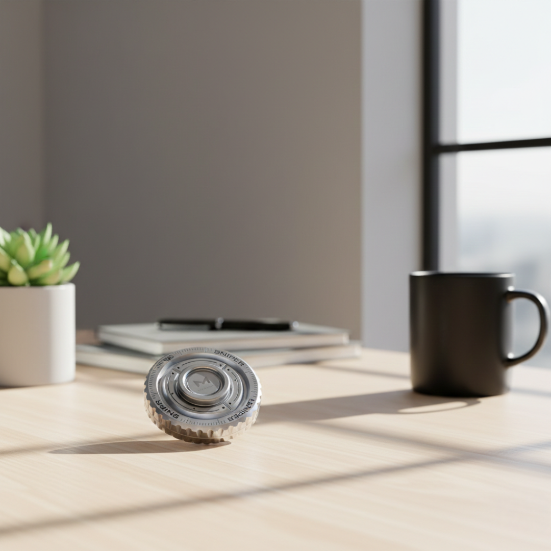 Spinner de acero inoxidable — Giro fluido y satisfactoria respuesta táctil