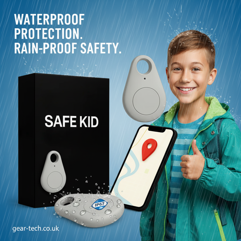 GPS-bagagetracker — waterdicht, live locatie, SOS-alarm