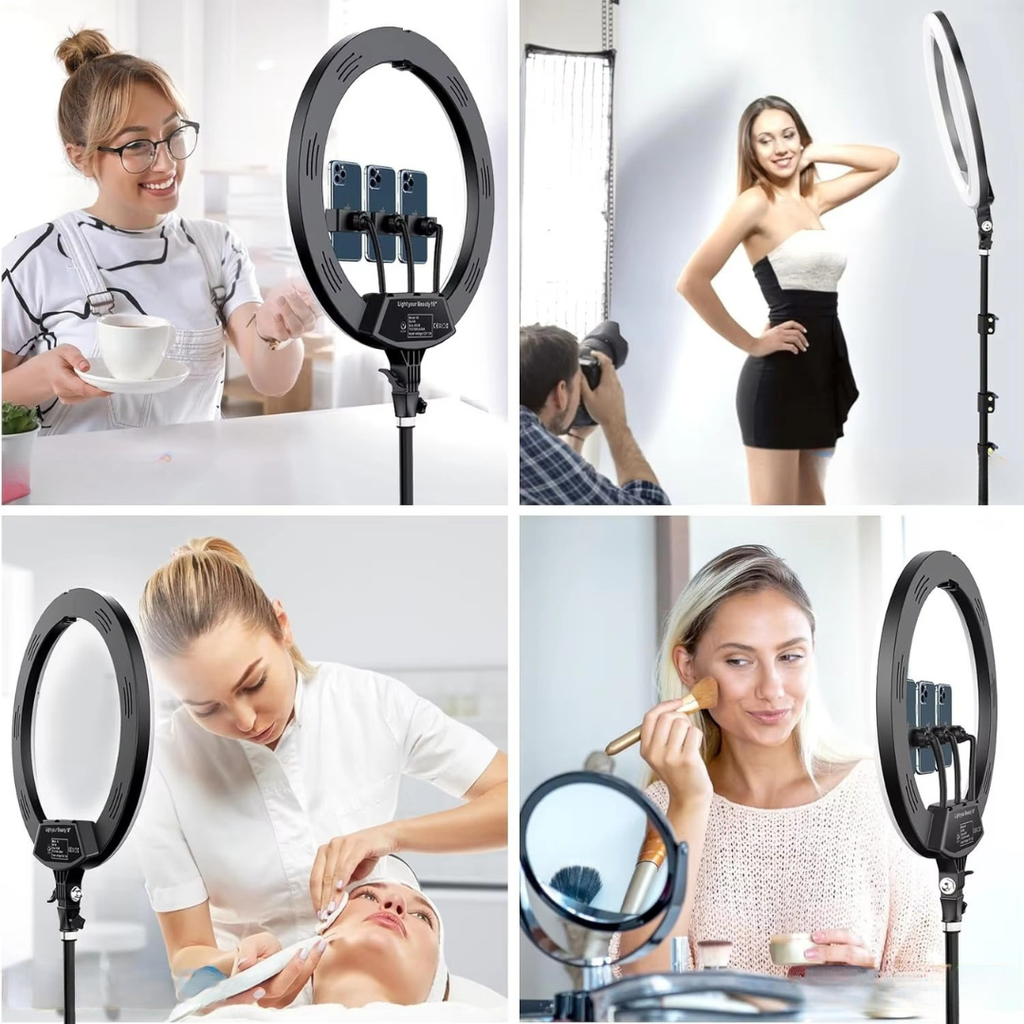 Κυκλικό φωτιστικό LED ProLite 18 ιντσών — Ρυθμιζόμενος τρίποδας, 3000K έως 5800K