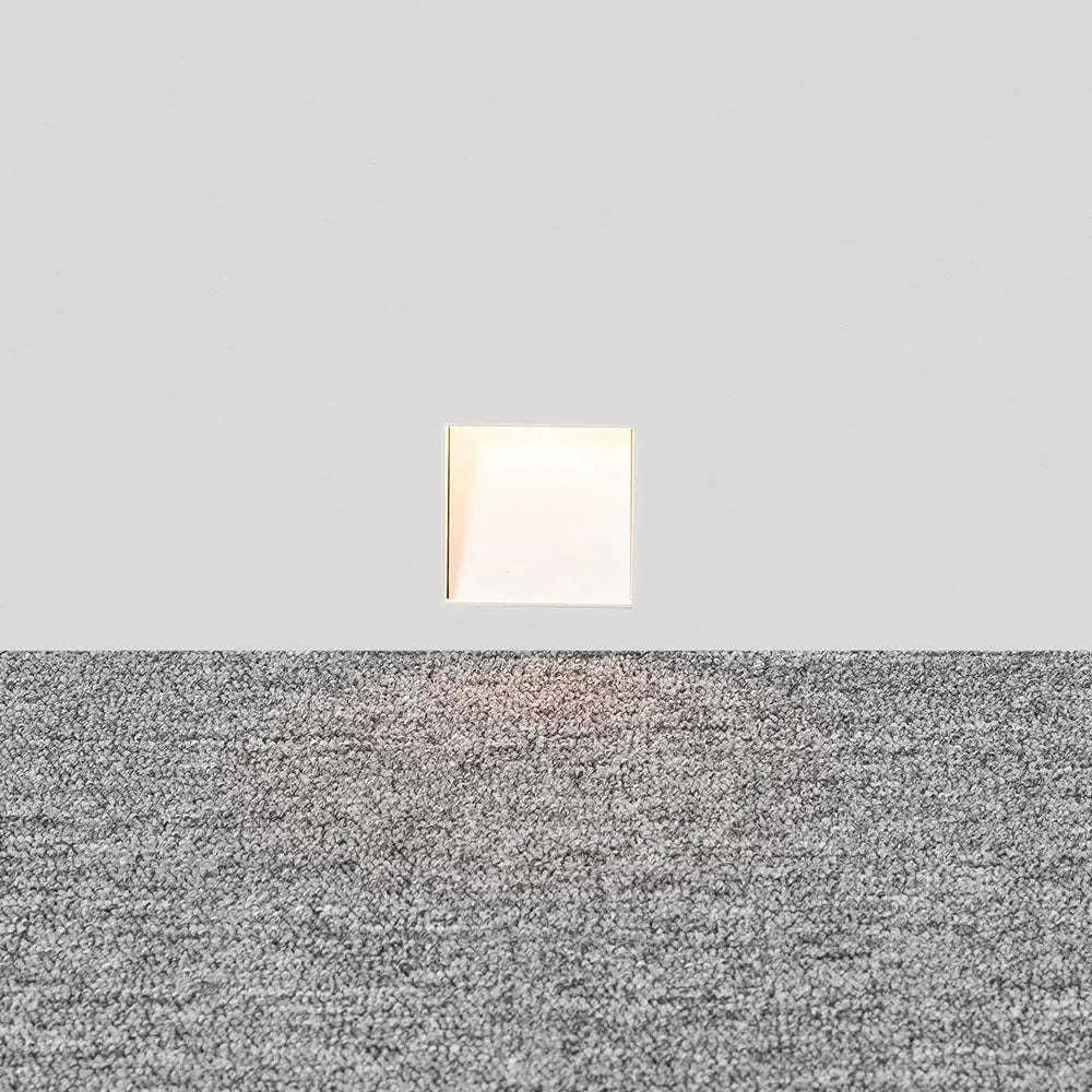 Lámpara de pared LED sin marco de 3W — Luz con sensor para escaleras, blanca