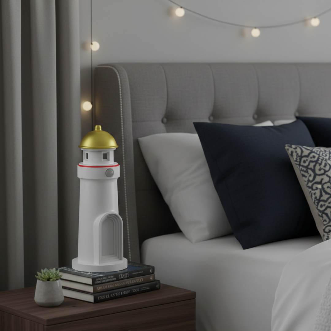 Compact Lighthouse Projector Lamp Built-In Speaker