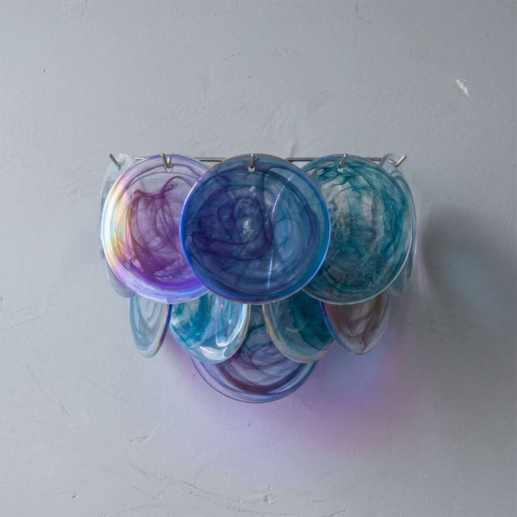 Hand-Blown Disc Glass Wall Lamp | wildoxy