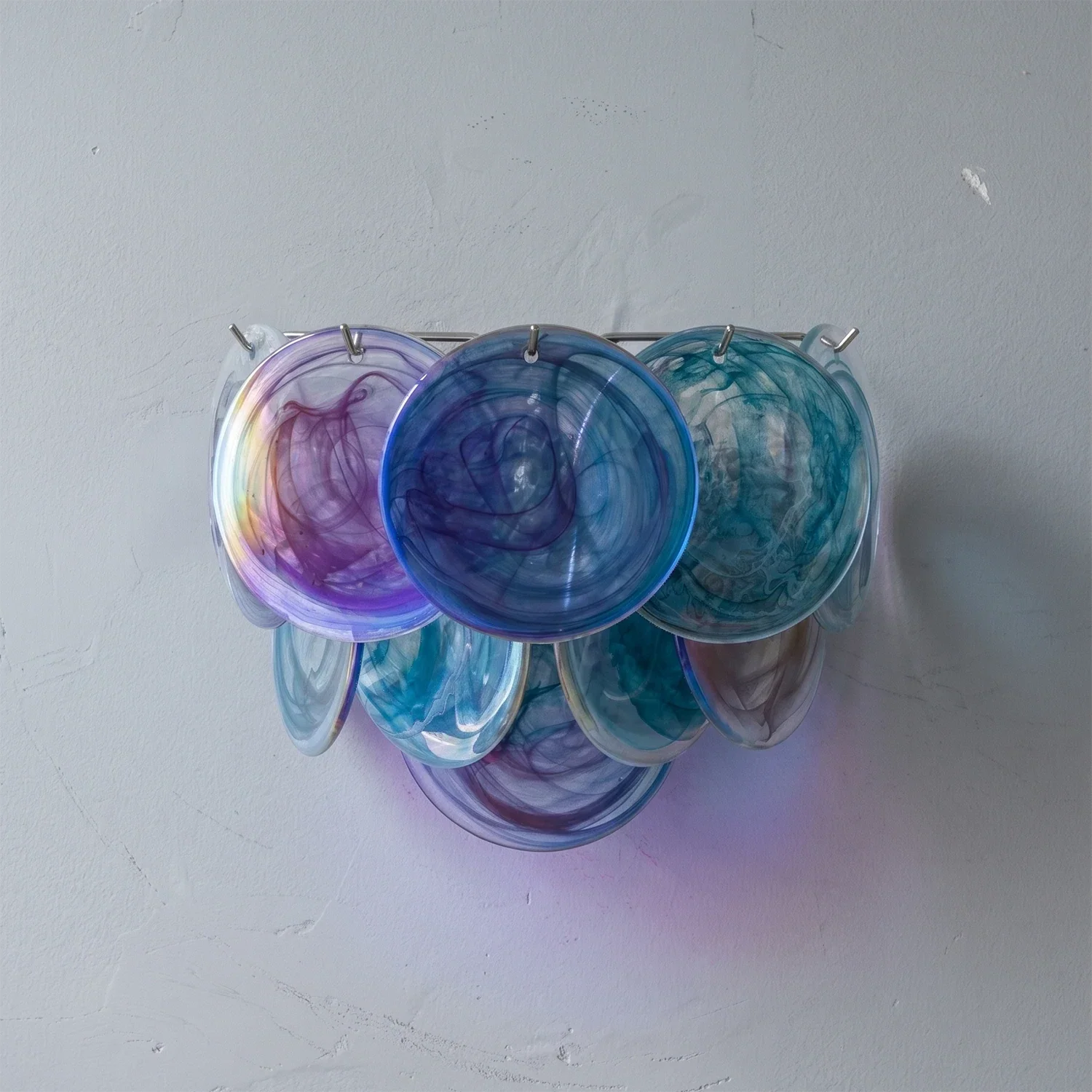 Hand-Blown Disc Glass Wall Lamp | wildoxy