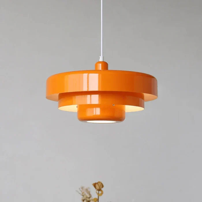 Vintage-pendellampe i metal — varm hvid LED, sort og bronze