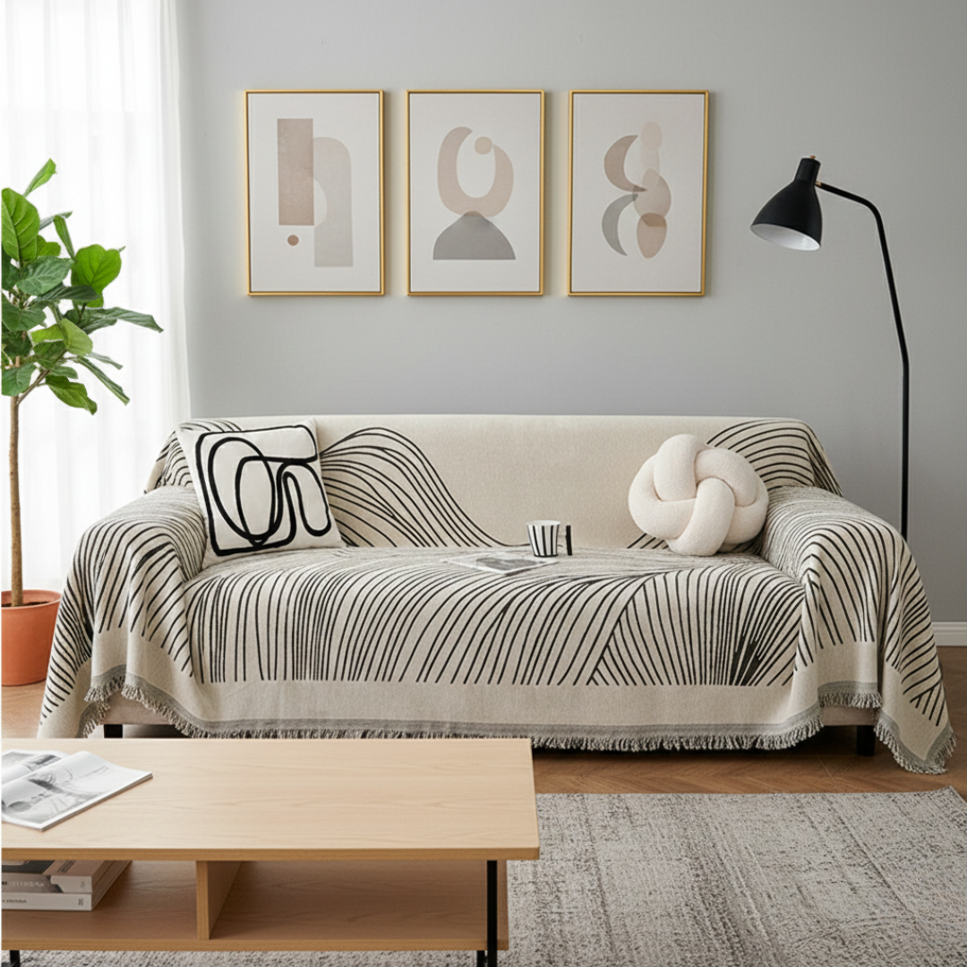 100% Polyester Reversible Jacquard Sofa Cover