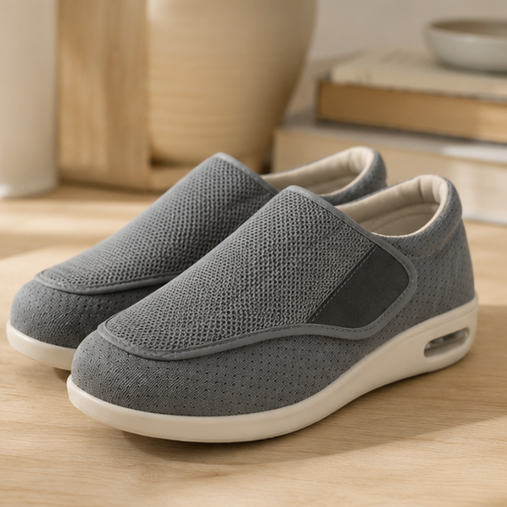 Diabetikerschuhe mit weiter Passform zum Hineinschlüpfen — Einlegesohle aus Memory-Schaum