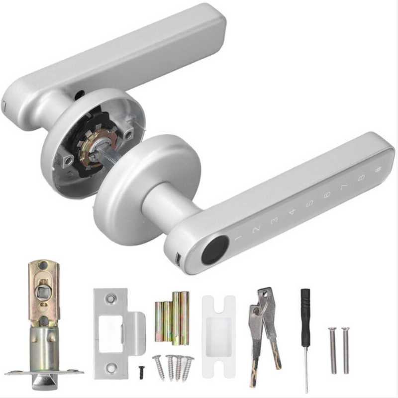 Electronic Door Lock — Fingerprint Entry and Keypad Code